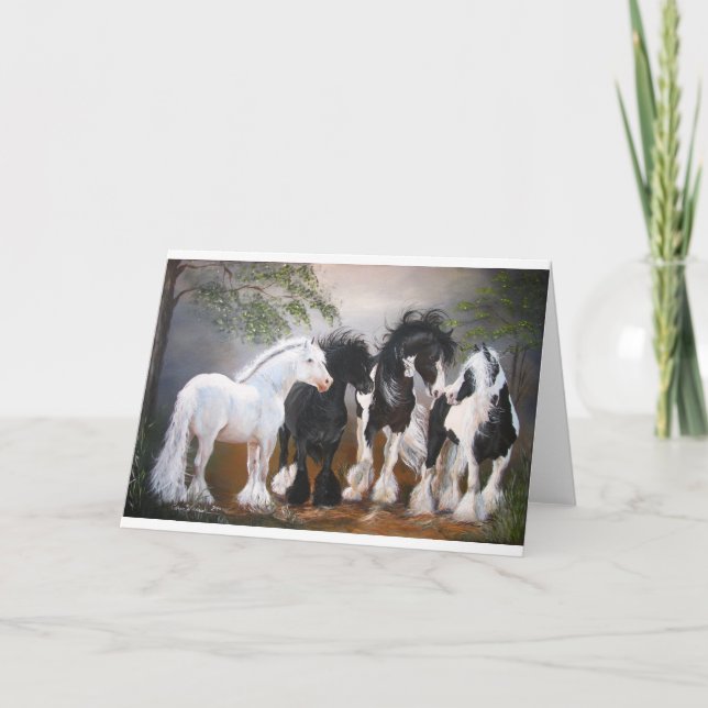 Gypsy Vanner Greeting Card (Front)