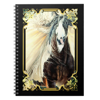 Gypsy Vanner horse/beautiful flying mane  Incipio  Notebook