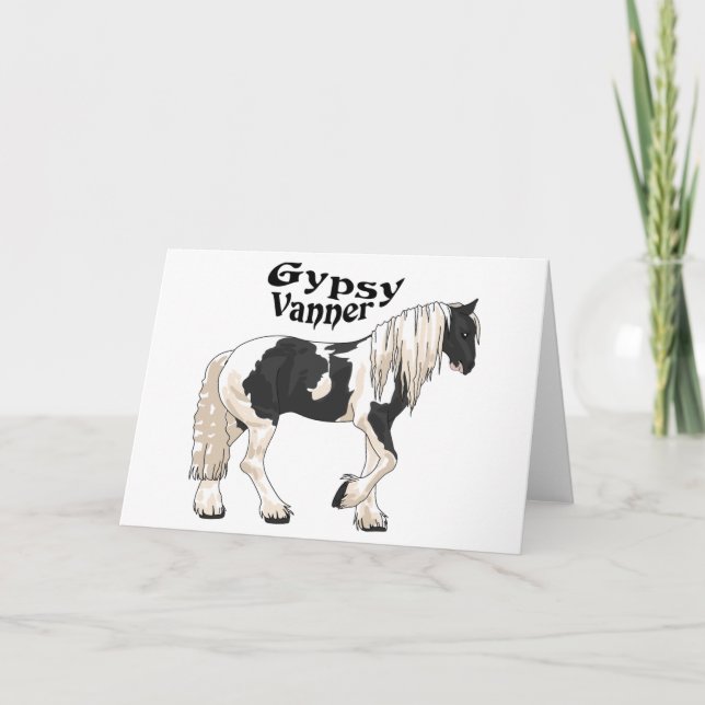 Gypsy Vanner Horse Card (Front)