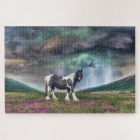 Gypsy Vanner Horse In A Storm