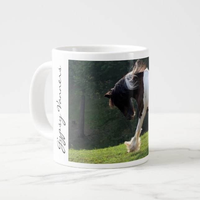 Gypsy Vanner Large Coffee Mug (Front Left)