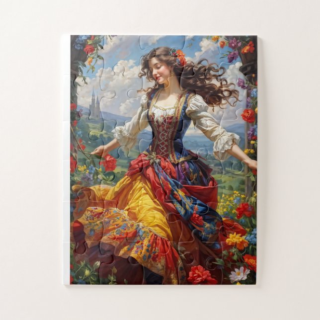 Gypsy woman dancing jigsaw puzzle (Vertical)