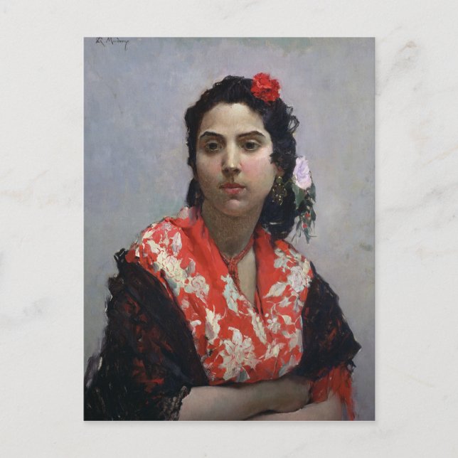 Gypsy Woman Postcard (Front)