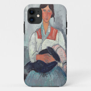 Gypsy Woman with Baby by Amedeo Modigliani iPhone 11 Case