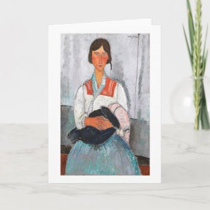 Gypsy Woman with Baby, Modigliani Card