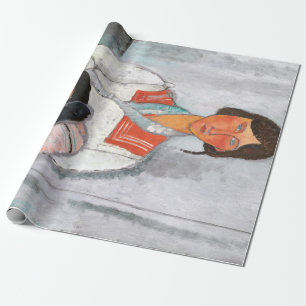 Gypsy Woman with Baby, Modigliani Wrapping Paper