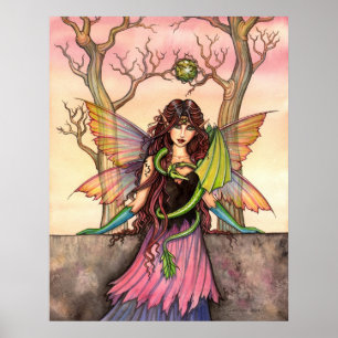 Gypsy's Dragon Fairy Poster Print