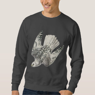 Gyrfalcon Falcon Diving Vintage Art Sweatshirt