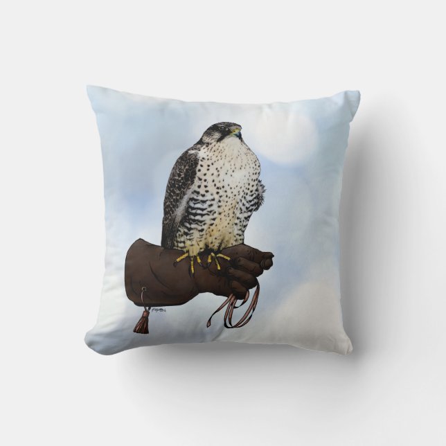 Gyrfalcon on Glove Cushion (Front)