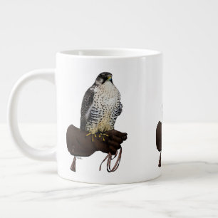 Gyrfalcon on Glove Large Coffee Mug