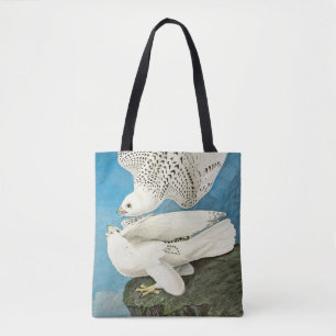 Gyrfalcons, aka Gerfalcons by John James Audubon Tote Bag