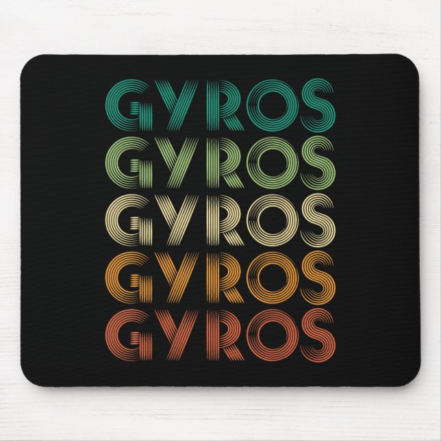 Gyros Greece Greek Foot Malaka  Mouse Pad (Front)