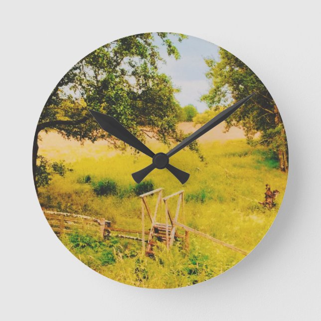 Gysinge Summer Field  Round Clock (Front)
