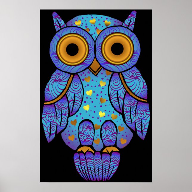 H00t Owl Midnight Madness Print (Front)