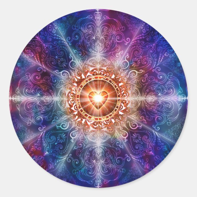 H080 Constellation Colour Classic Round Sticker (Front)