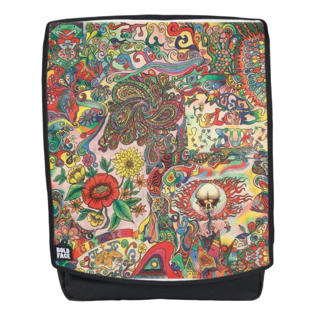 H081 Psychedelic 1969 Backpack (Front)