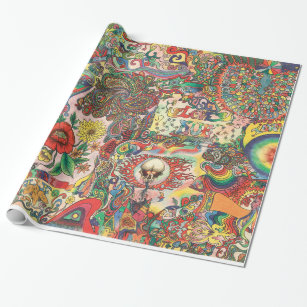 H081 Psychedelic 1969 Wrapping Paper