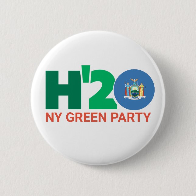 H'20 New York for Howie Hawkins 6 Cm Round Badge (Front)