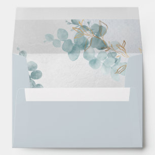 H2 Blue Gum Eucalyptus Return Address DIY Colour   Envelope