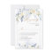 H2 Blue Hydrangea Cream Roses RSVP cards