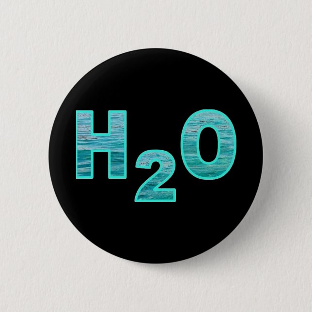 H2O 6 CM ROUND BADGE (Front)