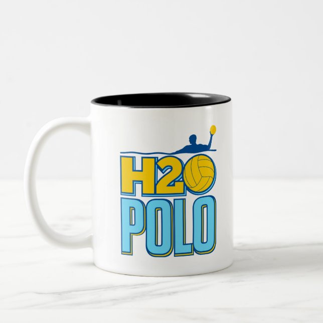 H2O Water Polo Two-Tone Coffee Mug (Left)