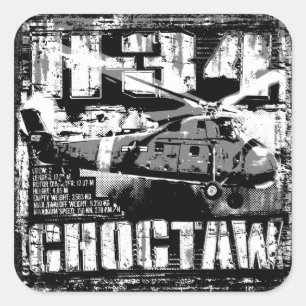 H-34 Choctaw Square Sticker