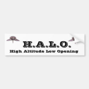 H.A.L.O. BUMPER STICKER