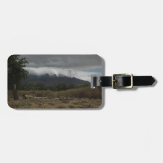 H.A.S. Arts luggage tag, image detail, Bosque Tag