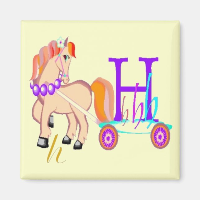 H - Alphabet Magnet (Front)