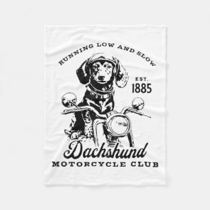 H&amp;h New Life Clothing Uni-adults Dachshund Mot Fleece Blanket