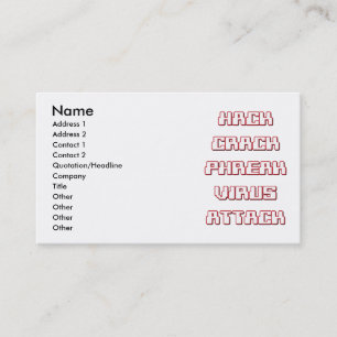 H/C/P/V/A BUSINESS CARD