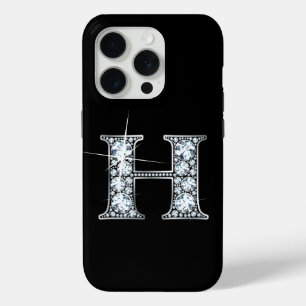 H Faux Diamond Monogram iPhone 15 Pro Case