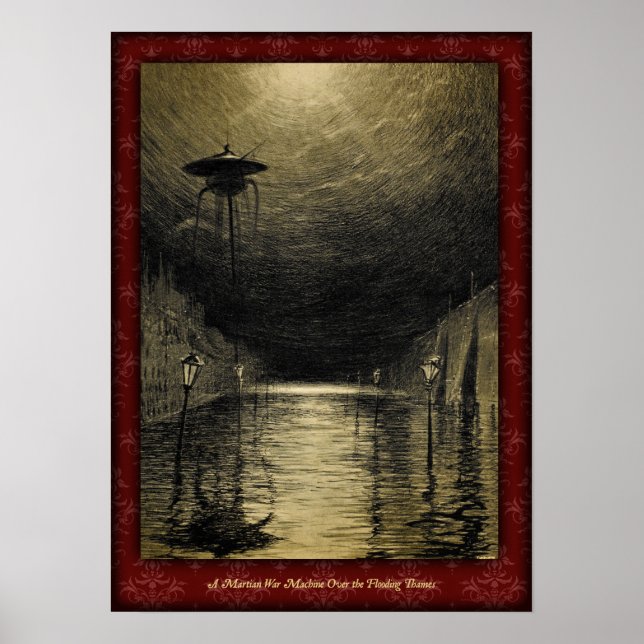 H G Wells War of the Worlds Poster 3 (Front)