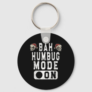 H Humbug Mode On - Fun Christmas Grumpy Attitude Key Ring