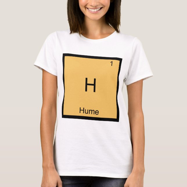 H - Hume Funny Element Chemistry Symbol T-Shirt (Front)