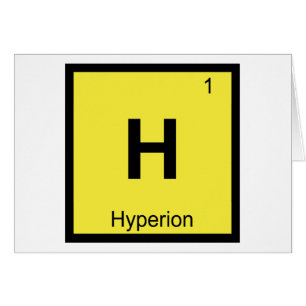 H - Hyperion Titan Chemistry Periodic Table Symbol