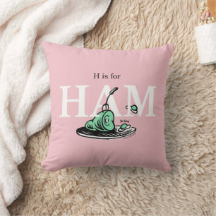 "H is for HAM"   Alphabet Design Cushion