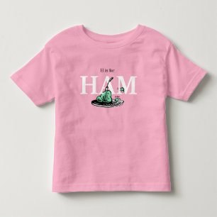 "H is for HAM"   Alphabet Design Toddler T-Shirt
