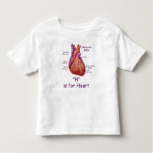 H is for Heart Alphabet Spelling Shirt