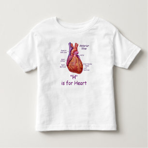 H is for Heart Alphabet Spelling Shirt