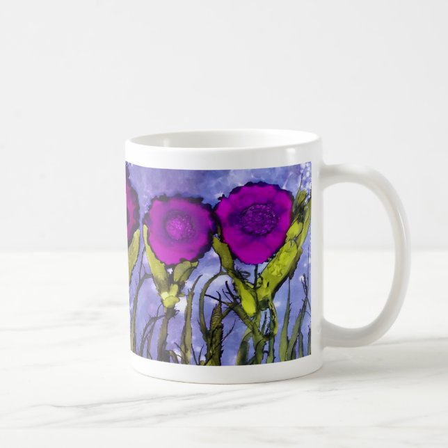 H is for Heliotrope alphabet art mug (Right)