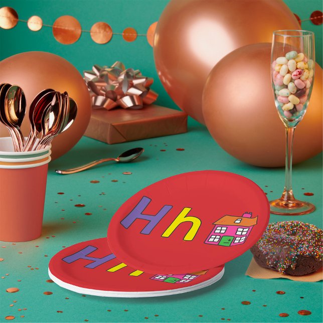 H Is For House Paper Plates (Creator Uploaded)