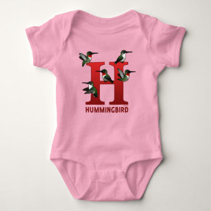 H is for Hummingbird Baby Bodysuit