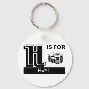 H Is For HVAC Key Ring