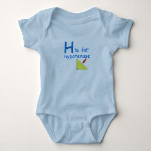 H is for Hypotenuse Baby Bodysuit