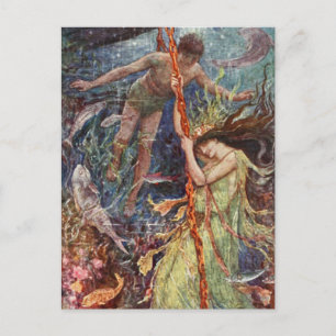 H J Ford Vintage Illustration Sea Maiden Postcard