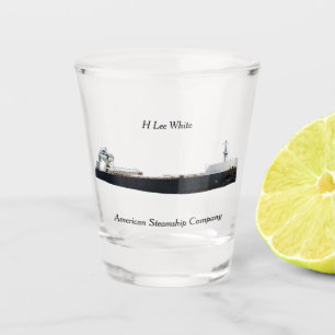 H Lee White shot glass