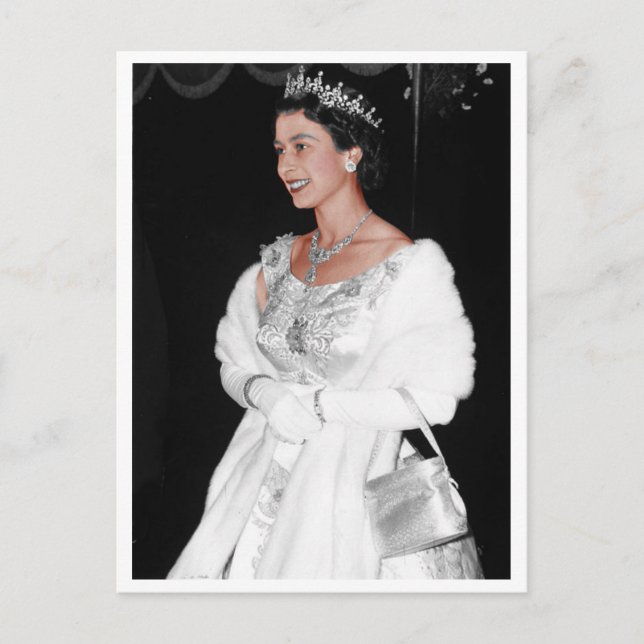 H. M. Elizabeth II, Queen Postcard (Front)