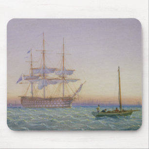 H.M. Frigates at Anchor Mouse Pad